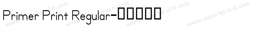 Primer Print Regular字体转换